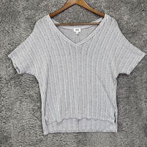 BKE Women’s Knit Top Short Sleeve Dolman Sleeve Oversized Slouchy Relaxed Small